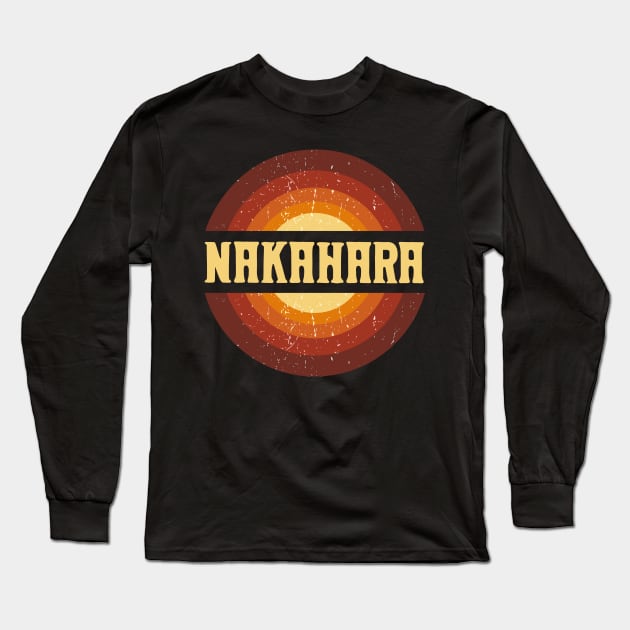 Vintage Proud Name Nakahara Anime Gifts Circle Long Sleeve T-Shirt by Amir Dorsman Tribal